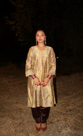 Green Kalamkari Choga Set